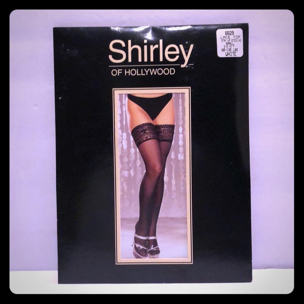 Lace top stay up stocking